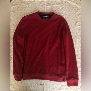 red crewneck